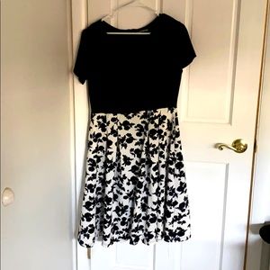 Black and white dress